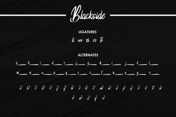 Blackside Font Poster 5