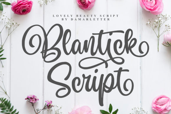 Blantick Font Poster 1