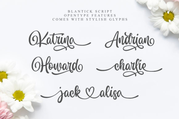 Blantick Font Poster 4