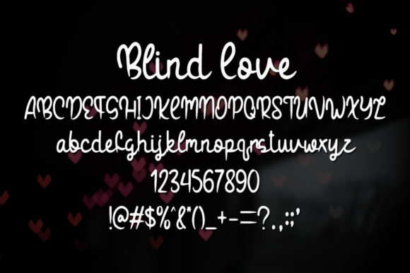 Blind Love Font Poster 4