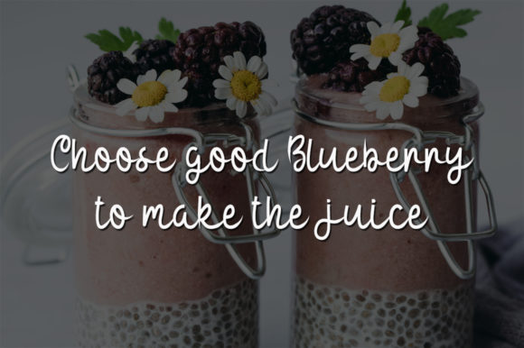 Blueberry Juice Font Poster 4