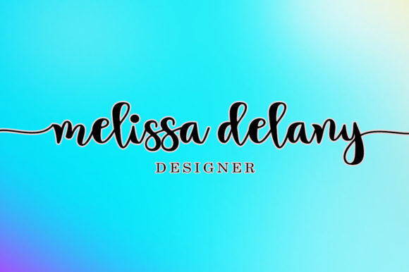 Bluesky Script Font Poster 4