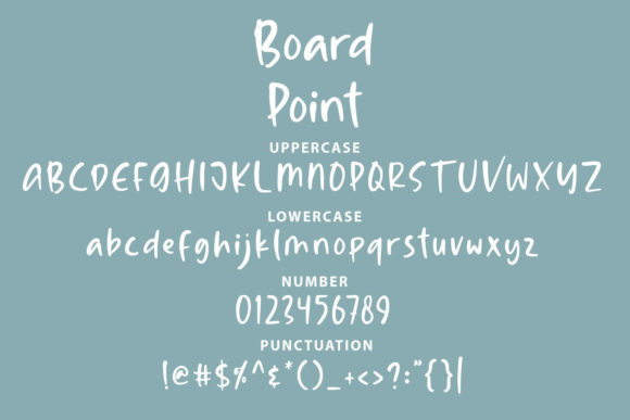 Board Points Font Poster 3