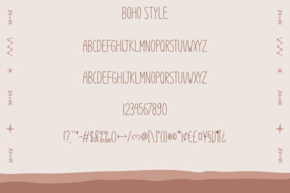 Boho Style Font Poster 8