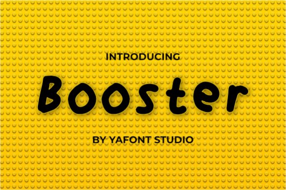 Booster Font Poster 2