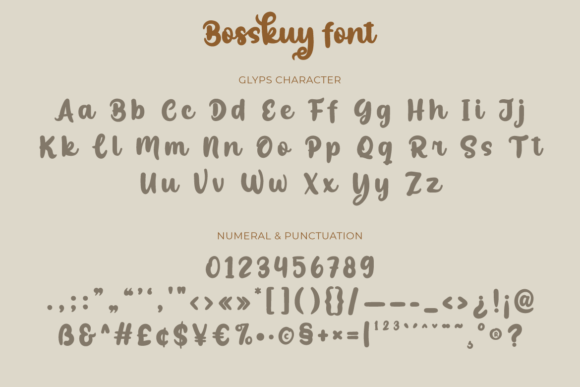 Bosskuy Font Poster 10