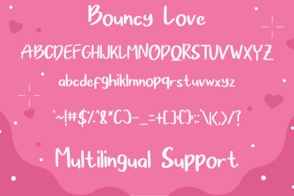 Bouncy Love Font Poster 4