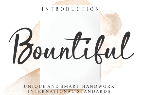 Bountiful Font Poster 1