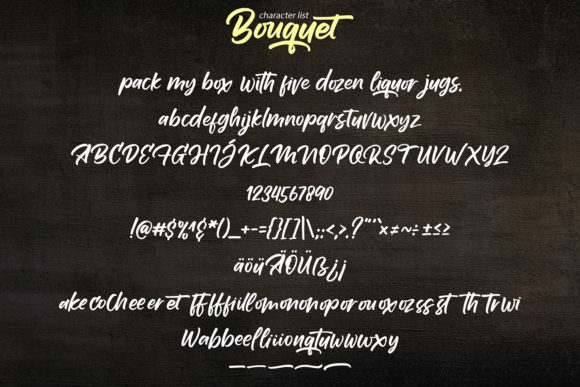 Bouquet Font Poster 6