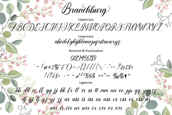 Branchburg Font Poster 5