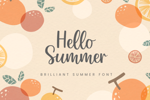 Brilliant Summer Font Poster 2