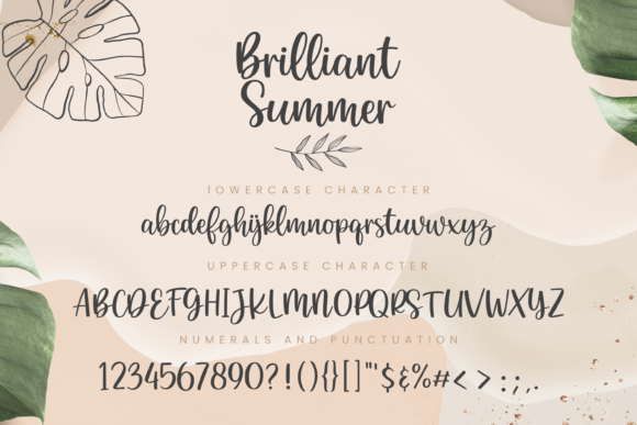 Brilliant Summer Font Poster 3