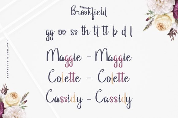 Brookfield Font Poster 6