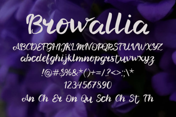 Browallia Font Poster 2