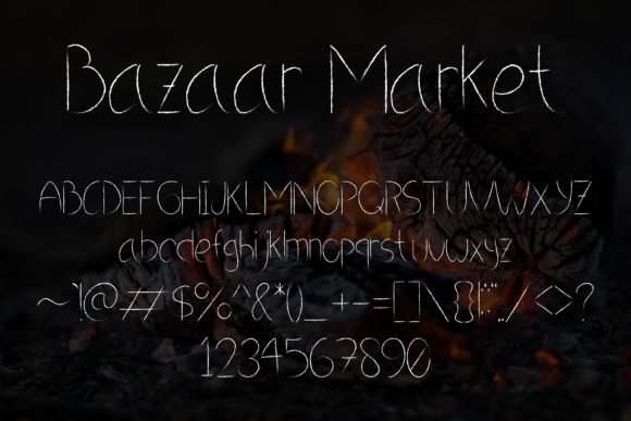 Burned Charcoal Font Poster 5