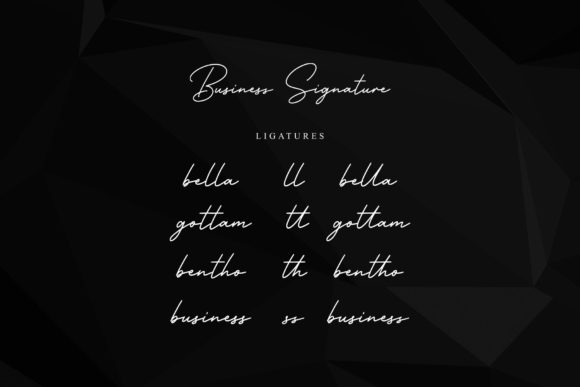 Business Signature Font Poster 6