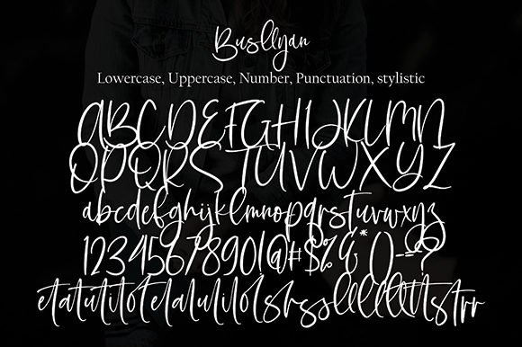 Busllyan Font Poster 10