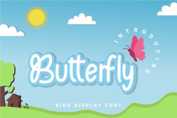 Butterfly Font Poster 1