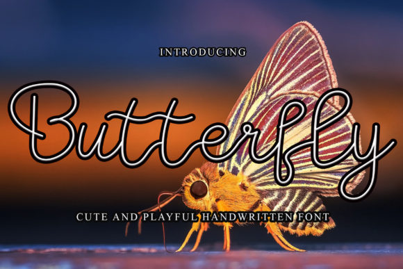 Butterfly Font Poster 1