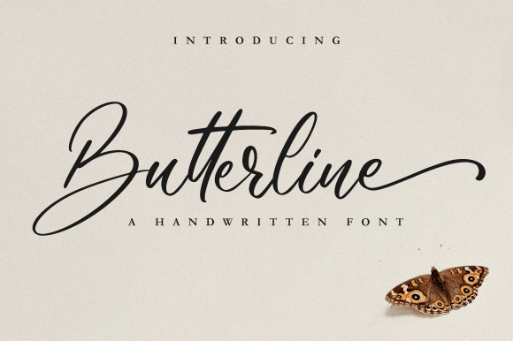 Butterline Font Poster 1