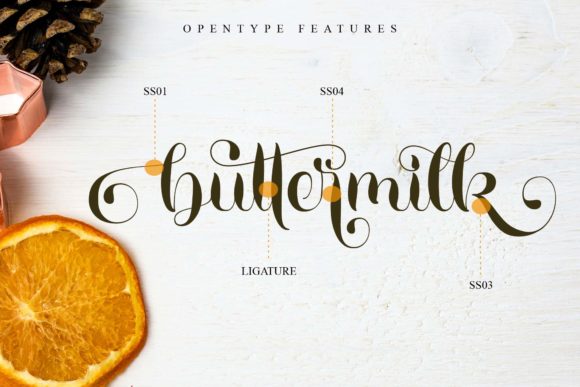 Buttermilk Font Poster 4