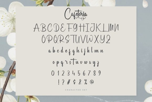 Cafetoria Font Poster 4