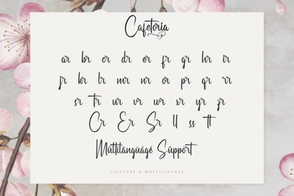 Cafetoria Font Poster 6