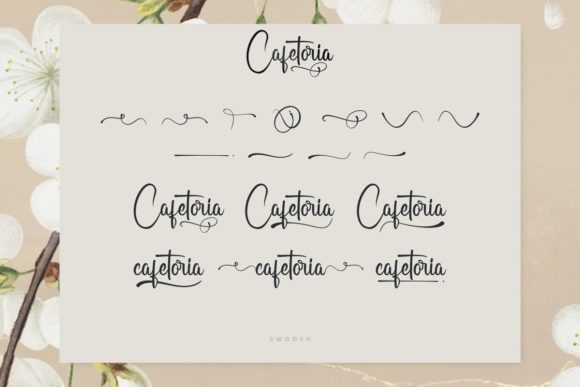 Cafetoria Font Poster 8