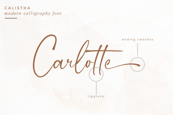 Calistha Font Poster 7