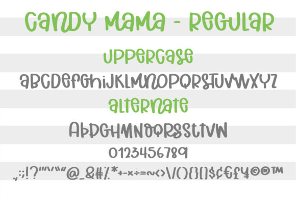 Candy Mama Font Poster 2