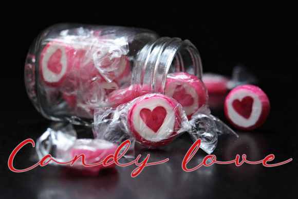 Candy Valentine Font Poster 2