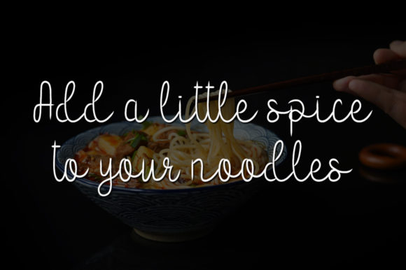 Canned Noodles Font Poster 3