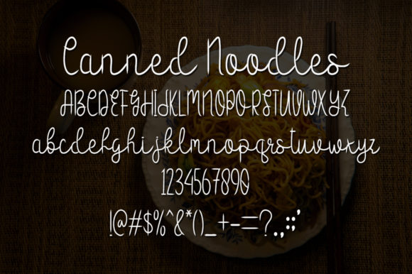 Canned Noodles Font Poster 4