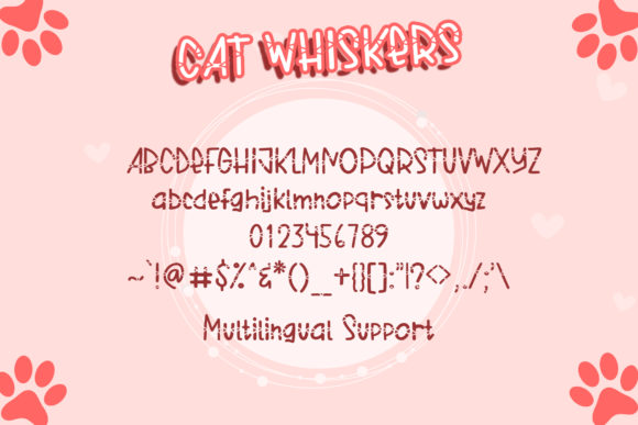 Cat Whiskers Font Poster 6