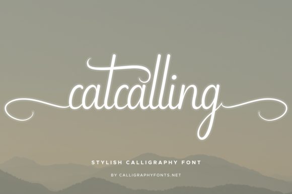 Catcalling Font Poster 2