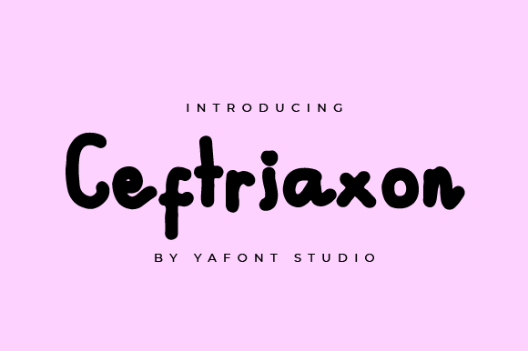 Ceftriaxon Font Poster 2