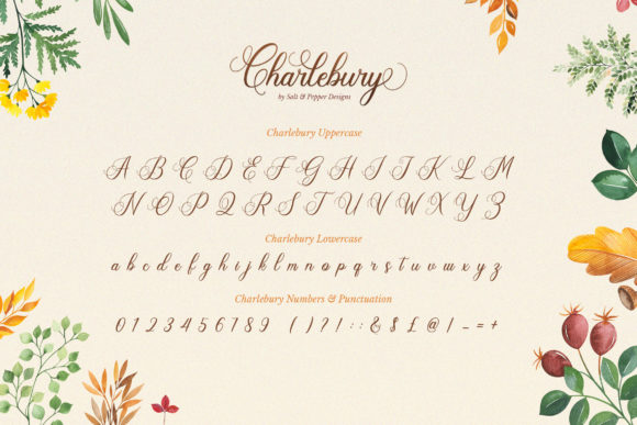 Charlbury Script Font Poster 7