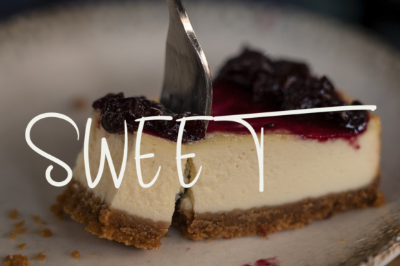 Cheesecake Font Poster 2