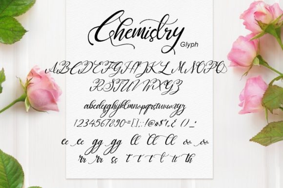 Chemistry Font Poster 2