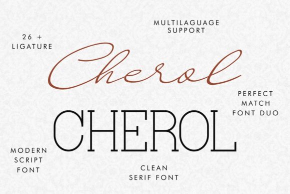 Cherol Font Poster 5