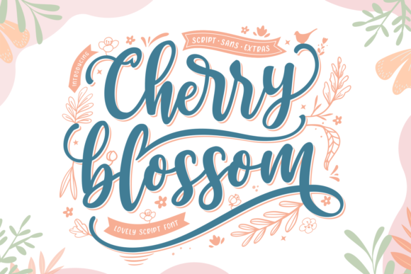 Cherry Blossom Font  Font Poster 14