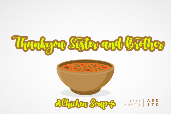 Chicken Soup Font Poster 11