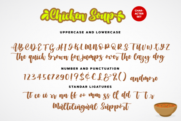 Chicken Soup Font Poster 9