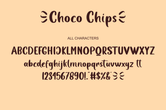 Choco Chips Font Poster 8