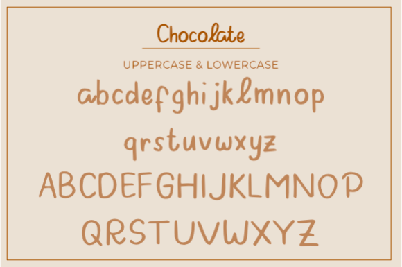 Chocolate Font Poster 2