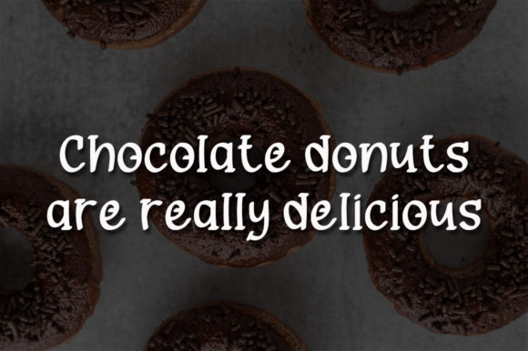 Chocolate Donuts Font Poster 2
