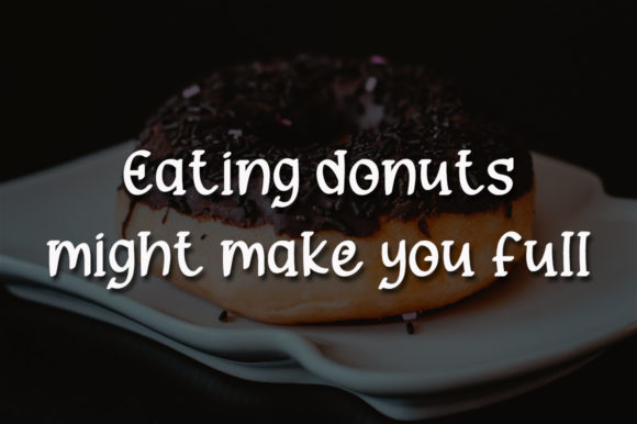 Chocolate Donuts Font Poster 3