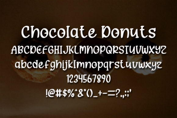 Chocolate Donuts Font Poster 5