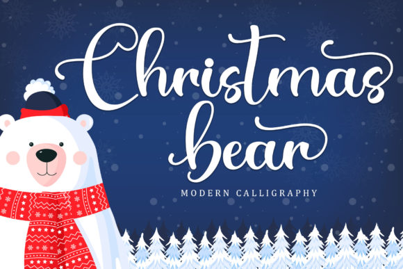 Christmas Bear Font Poster 1