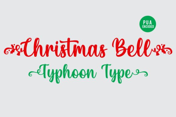 Christmas Bell Font Poster 1